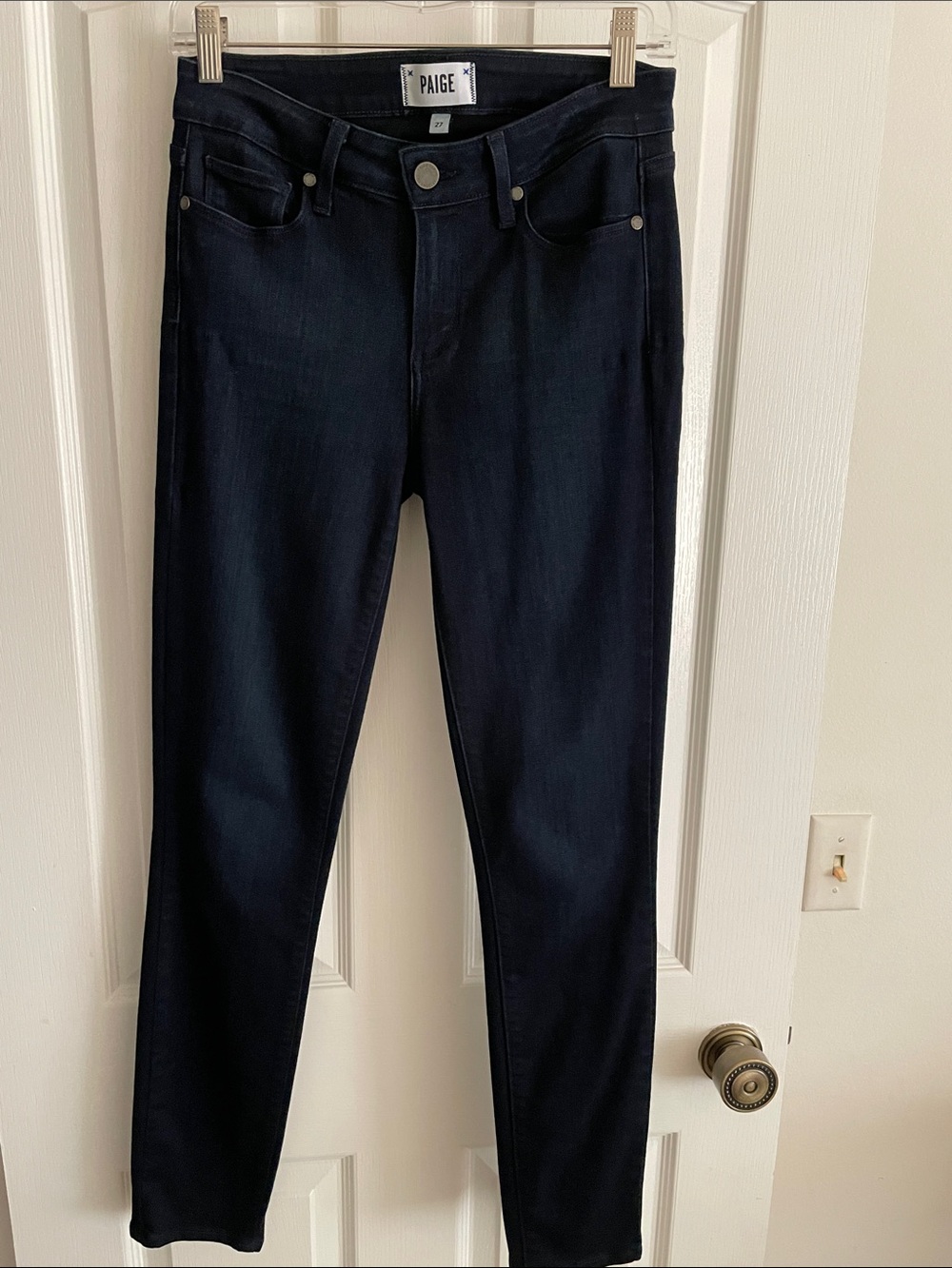 PAIGE Dark Blue Skinny Jeans